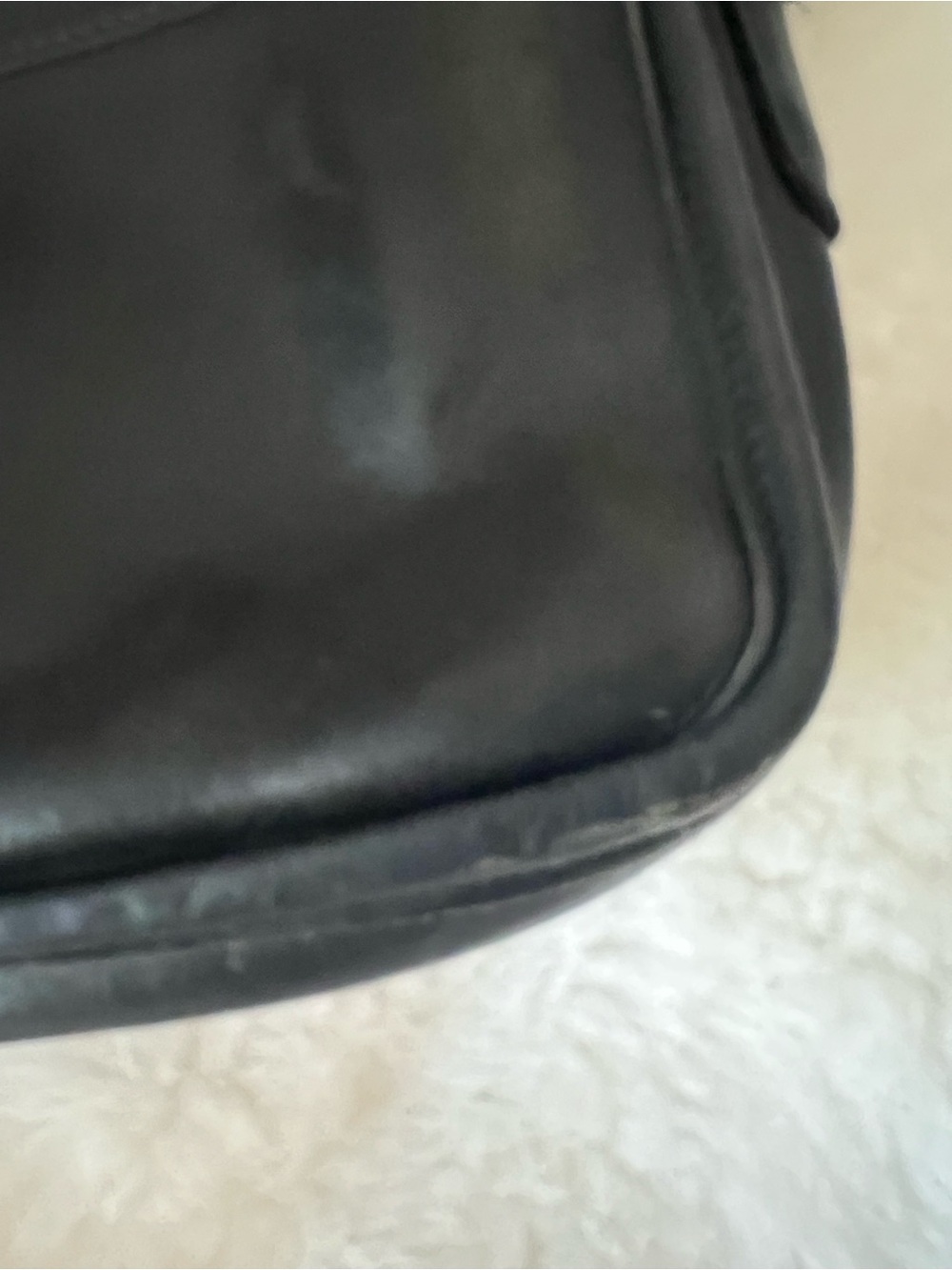Coach Black Leather "Penny Pocket Purse" Crossbody Authentic vintage style 9755 - Picture 14 of 15